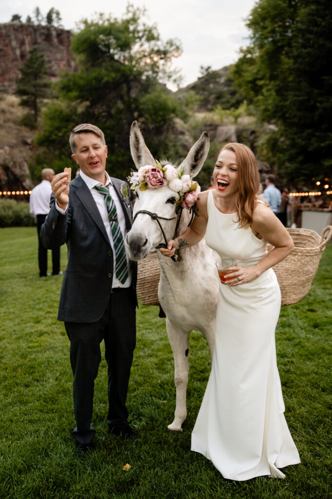 Bride and groom getting married in Denver, Colorado